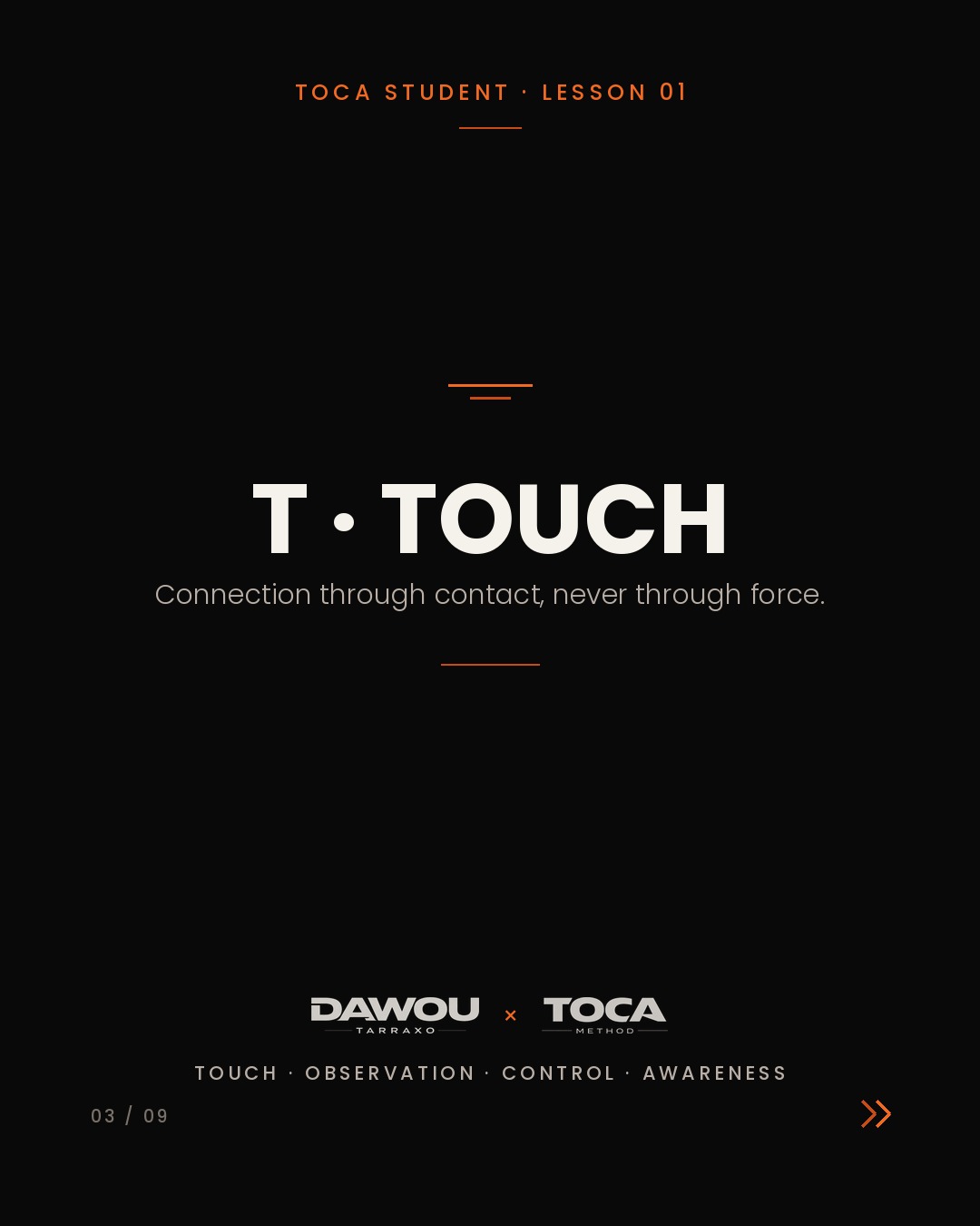 TOCA is not a collection of kizomba steps. It is four things I check in every dance, slide 3 of 9