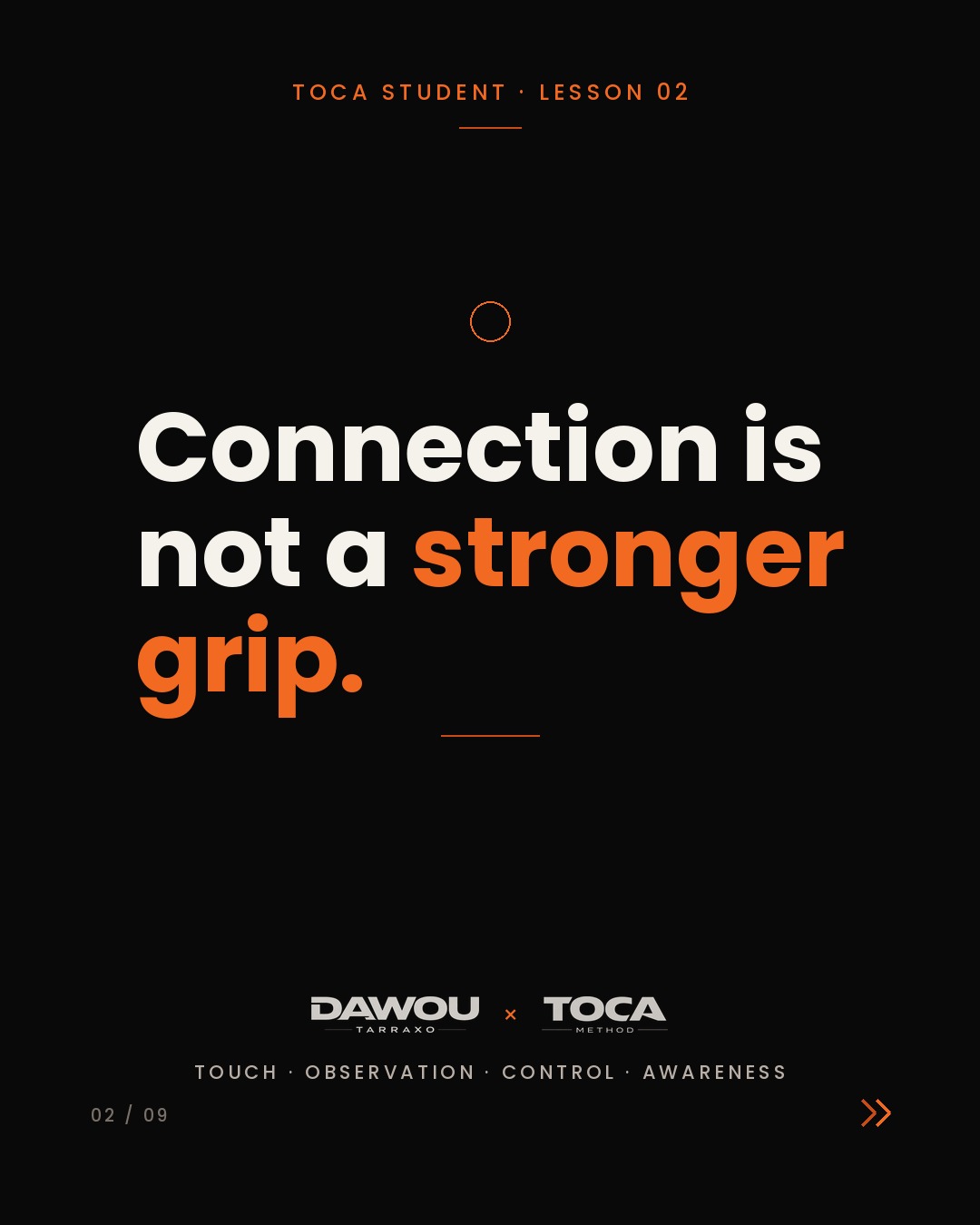 Connection in kizomba is not a stronger grip, slide 2 of 9
