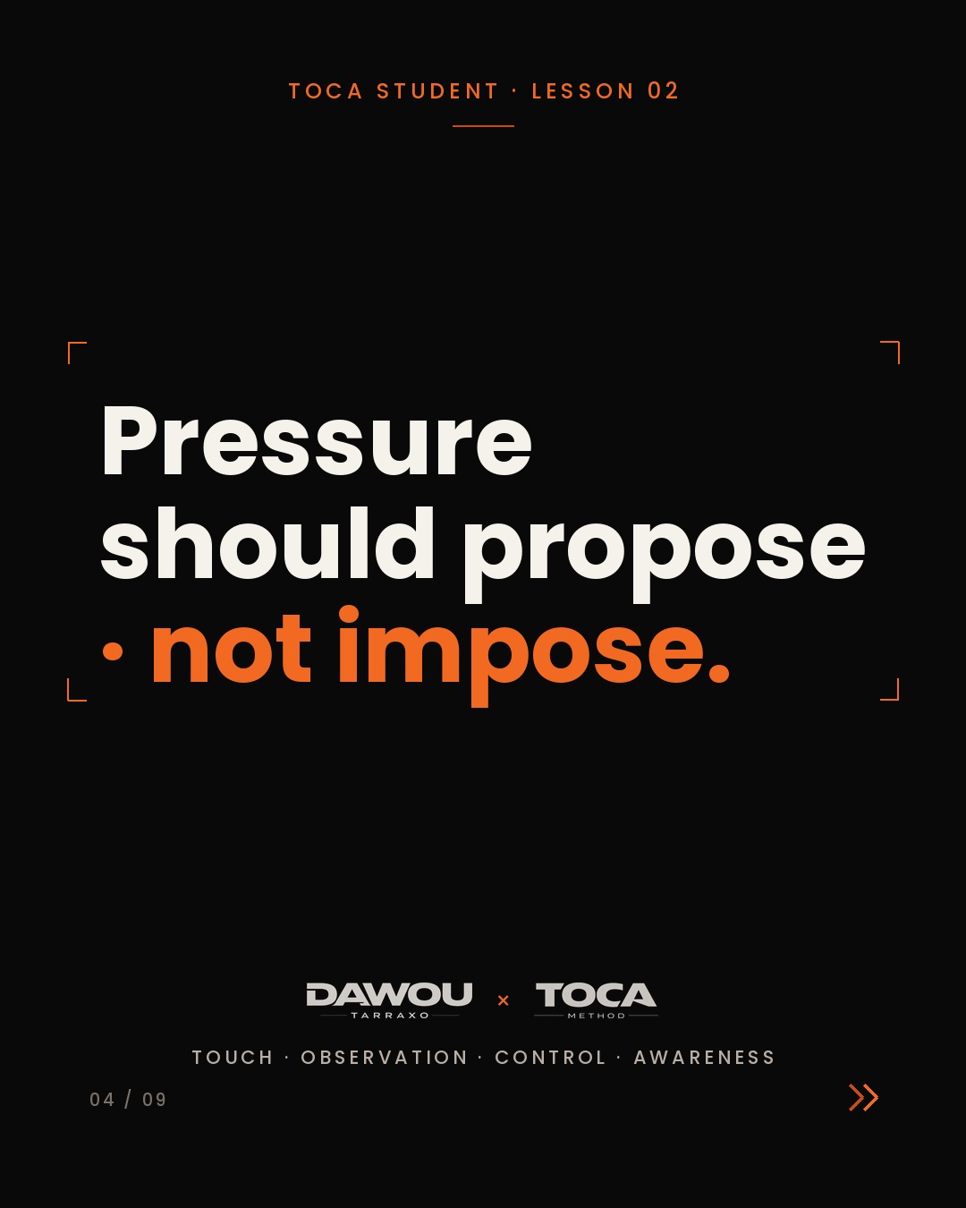 Connection in kizomba is not a stronger grip, slide 4 of 9
