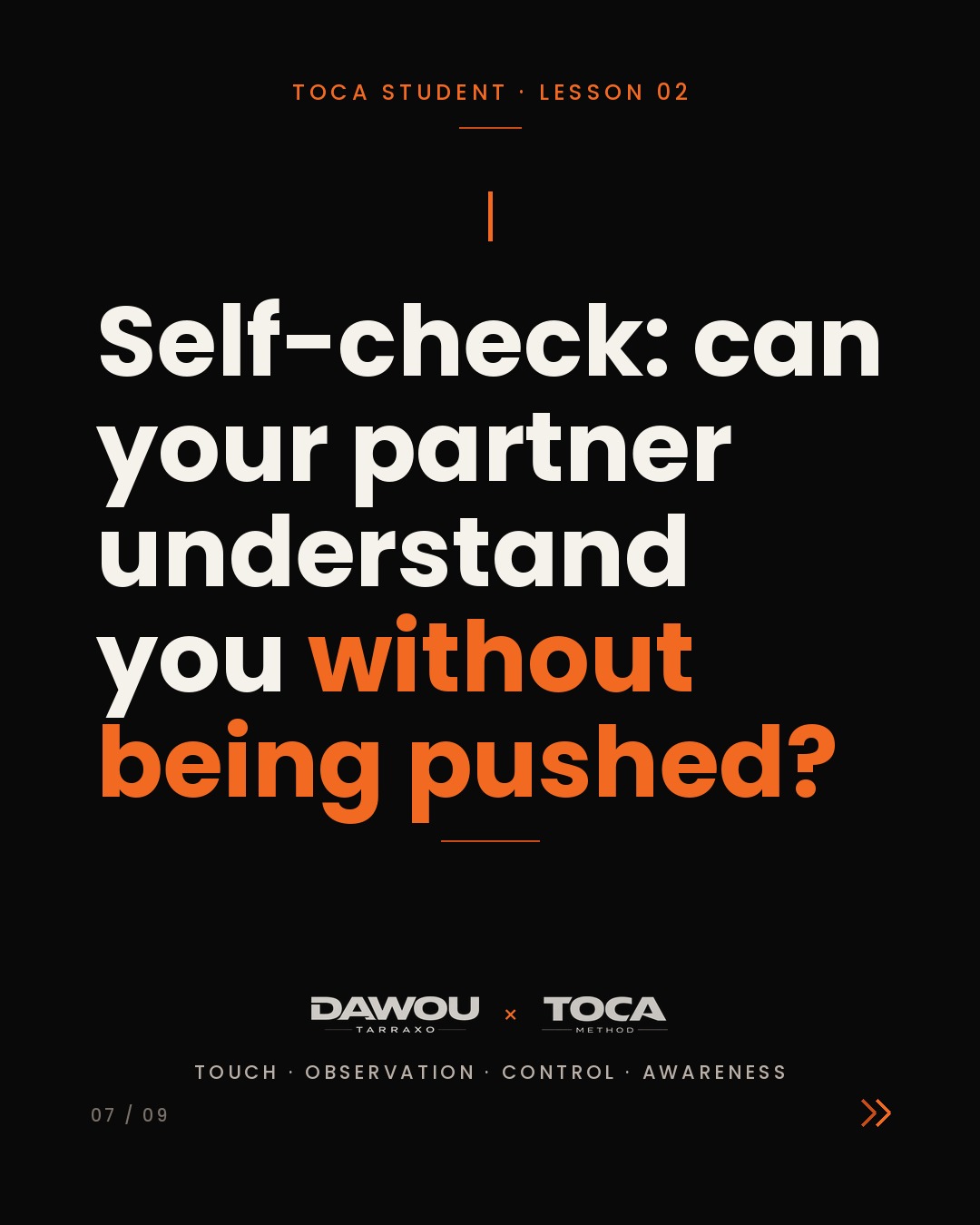 Connection in kizomba is not a stronger grip, slide 7 of 9