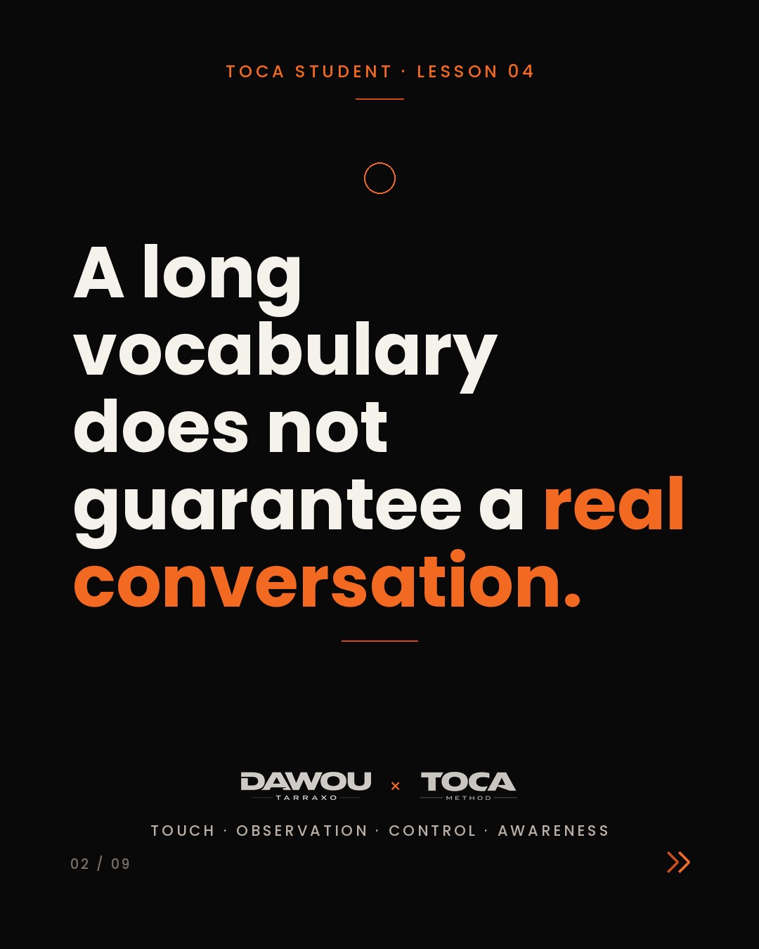 Stop collecting kizomba steps. A long vocabulary is not a conversation, slide 2 of 9