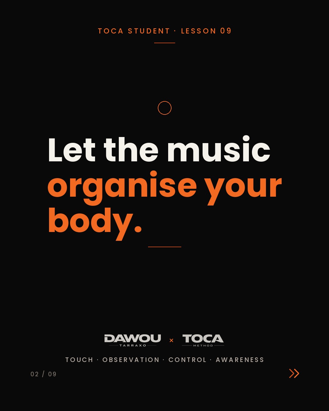 Musicality in kizomba starts when you stop dancing on top of the music, slide 2 of 9