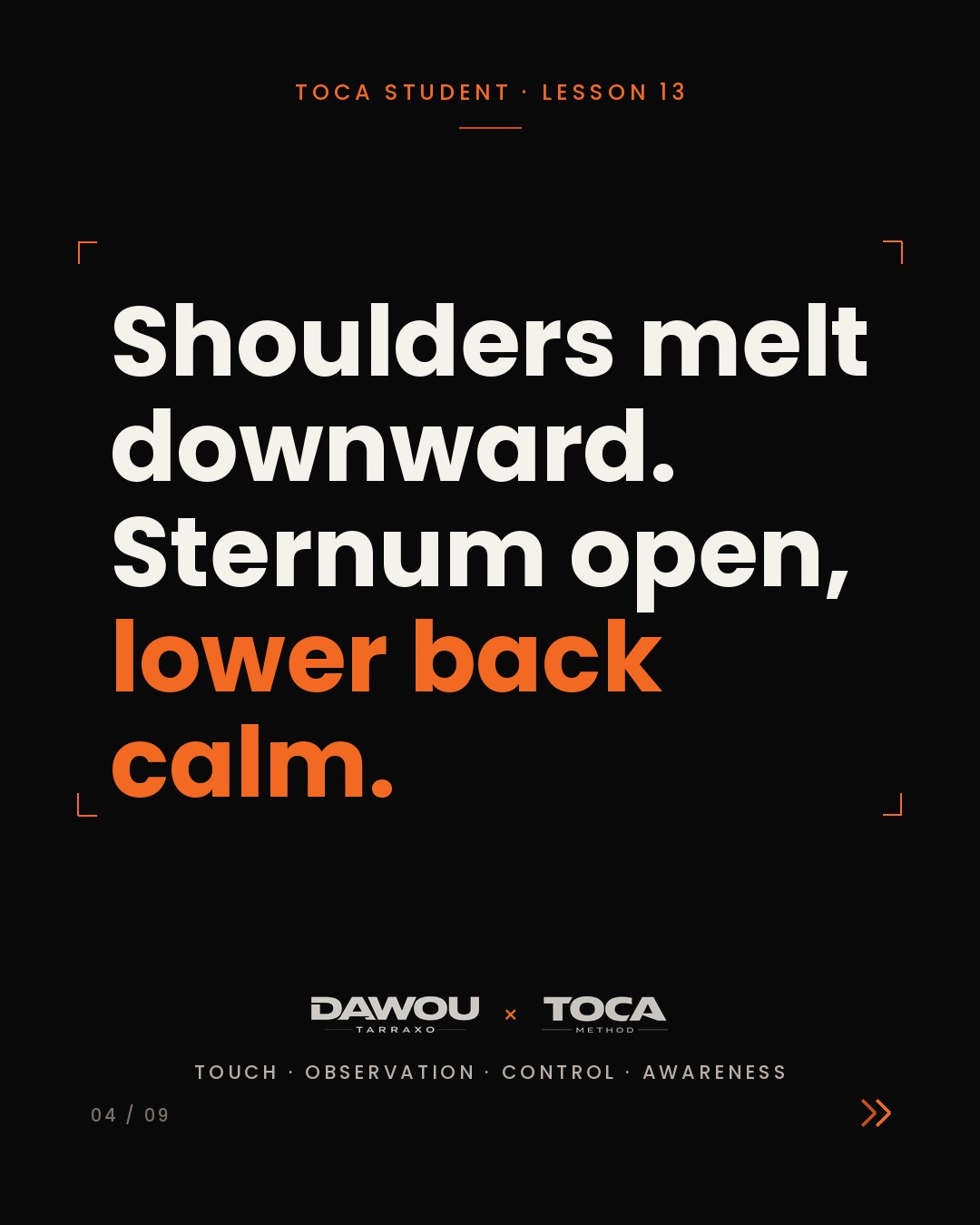 Good posture in kizomba is not a frozen position, slide 4 of 9