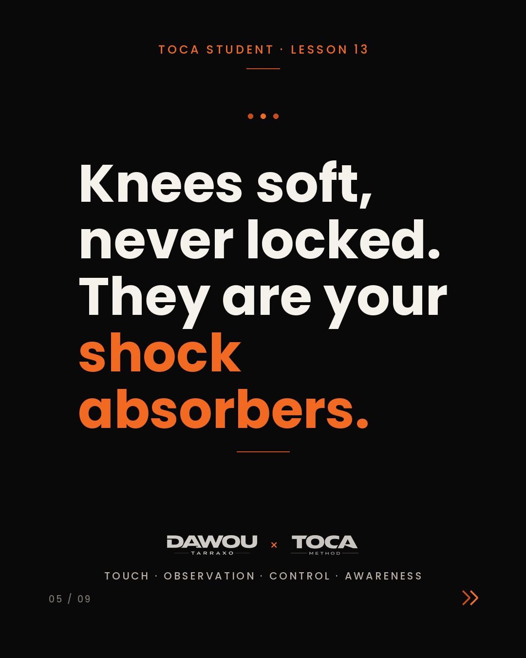 Good posture in kizomba is not a frozen position, slide 5 of 9