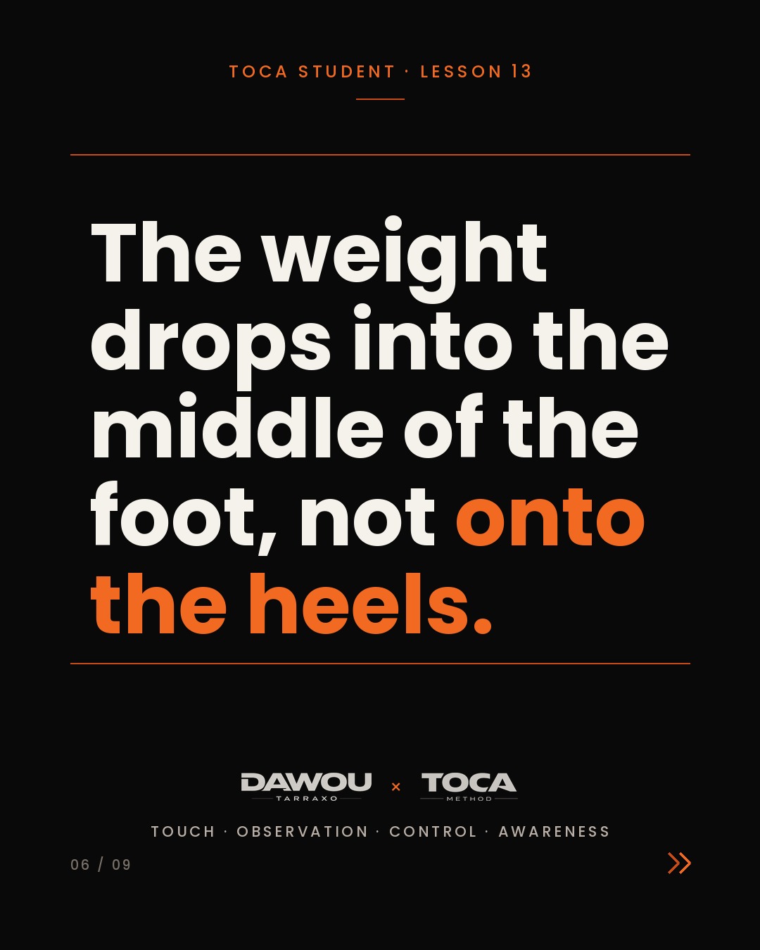 Good posture in kizomba is not a frozen position, slide 6 of 9