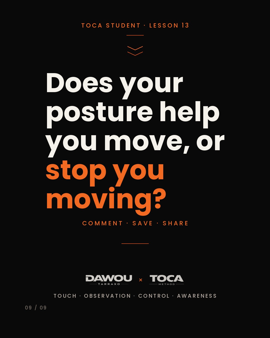 Good posture in kizomba is not a frozen position, slide 9 of 9