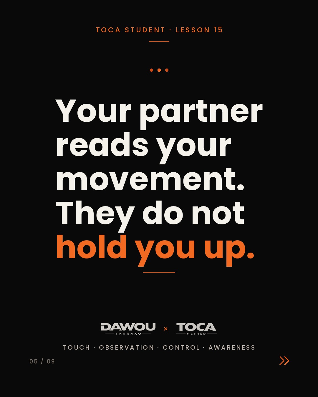 Balance before complexity. How to own your axis in partner dance, slide 5 of 9