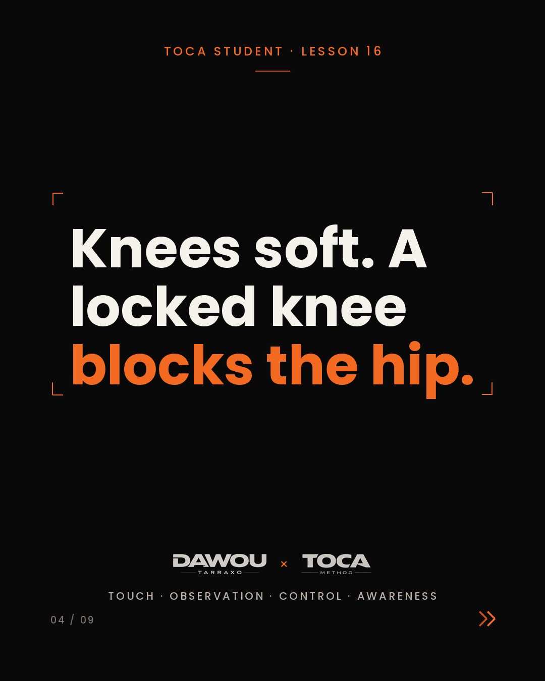 Tarraxa starts inside the body, not in the steps, slide 4 of 9