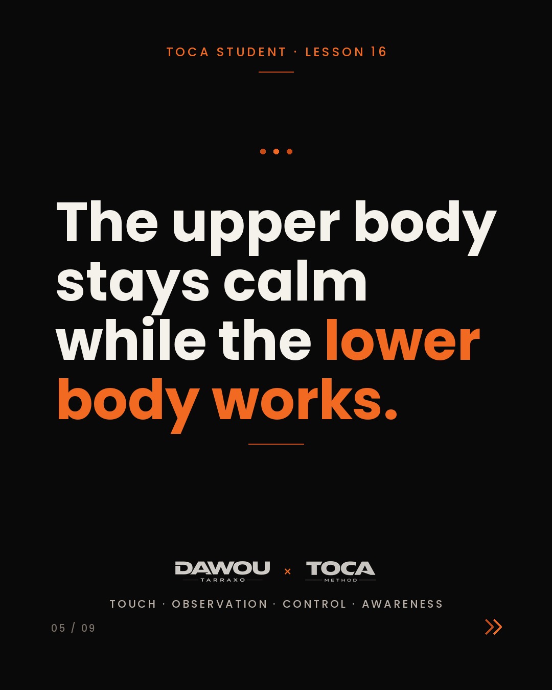 Tarraxa starts inside the body, not in the steps, slide 5 of 9