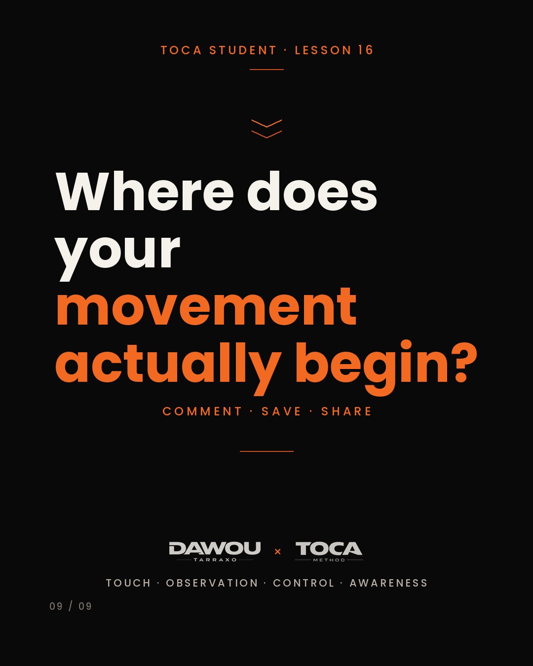 Tarraxa starts inside the body, not in the steps, slide 9 of 9