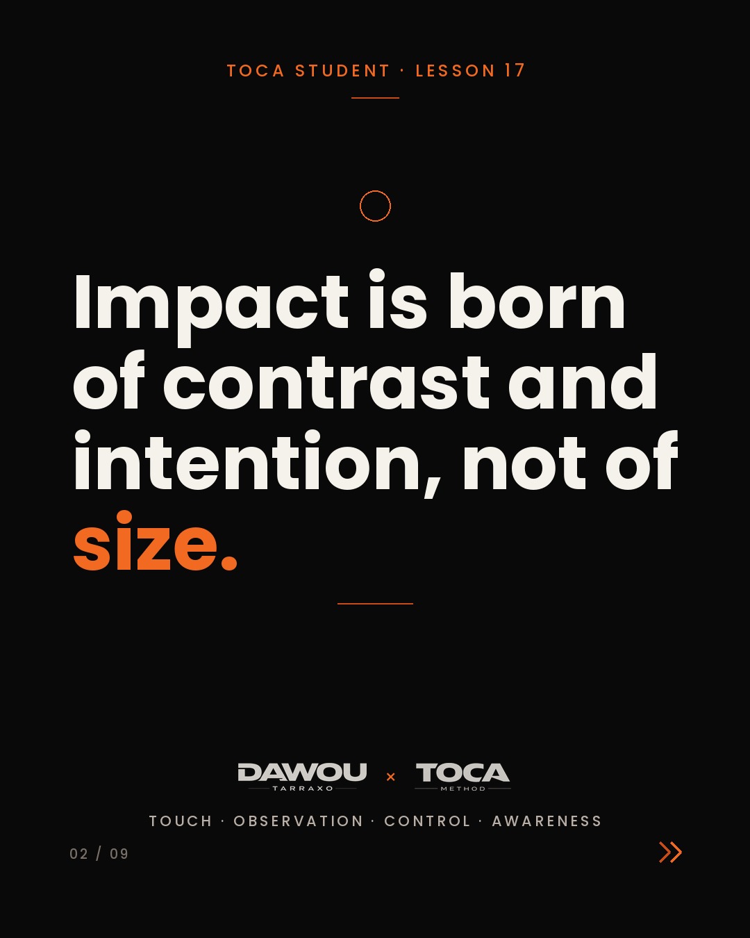 Control changes impact. How to make a tarraxo movement land, slide 2 of 9