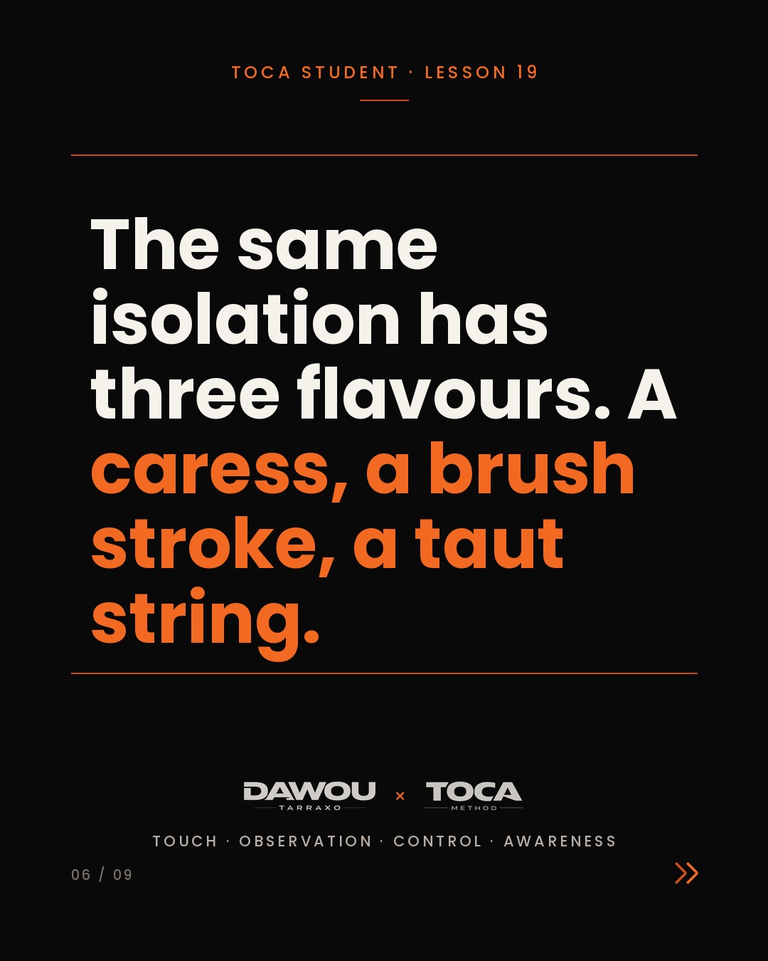 Tarraxo feeling is not just slowness, slide 6 of 9