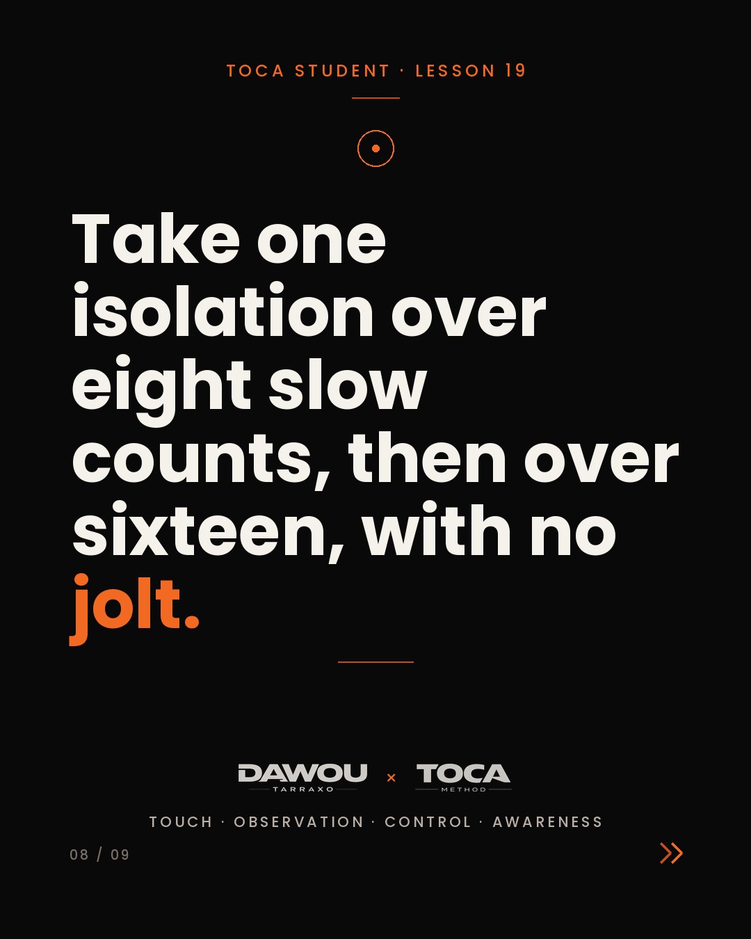 Tarraxo feeling is not just slowness, slide 8 of 9