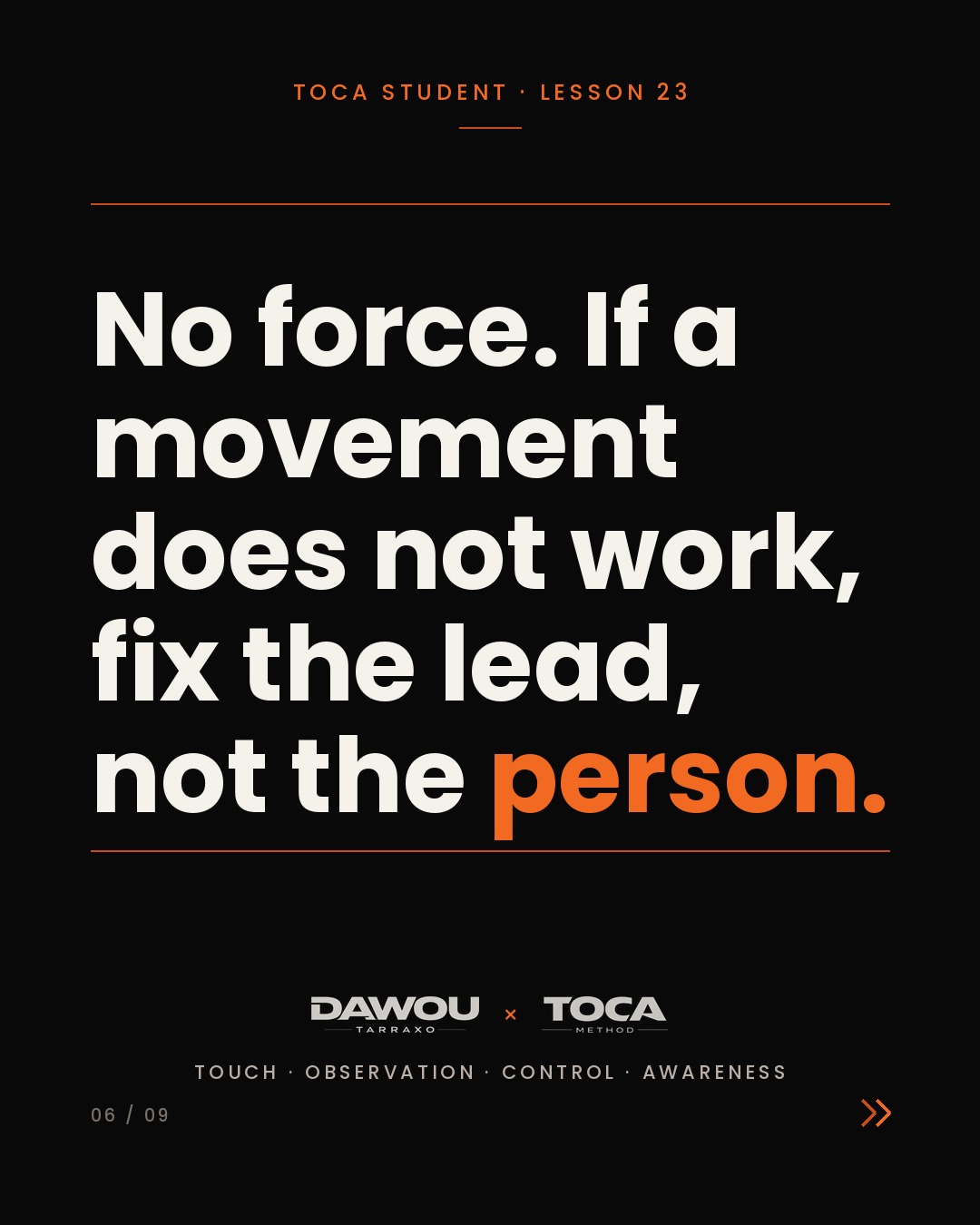Social dance etiquette is technique, not politeness, slide 6 of 9