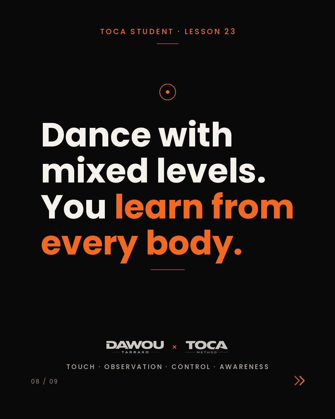 Social dance etiquette is technique, not politeness, slide 8 of 9