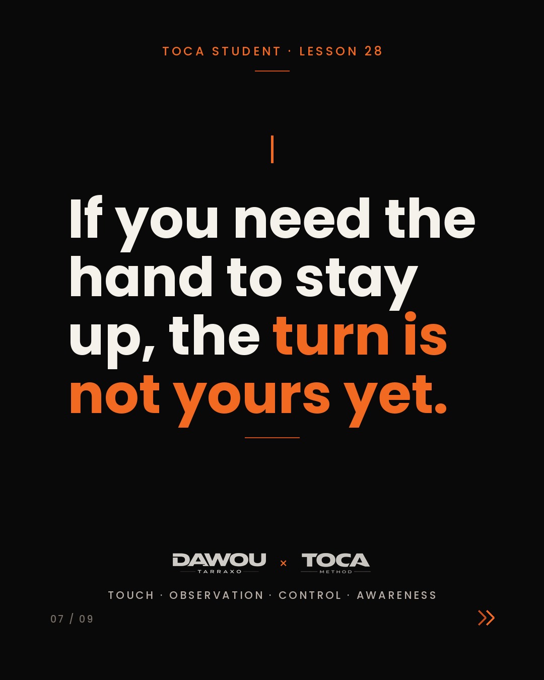How to turn in kizomba without losing your axis, slide 7 of 9