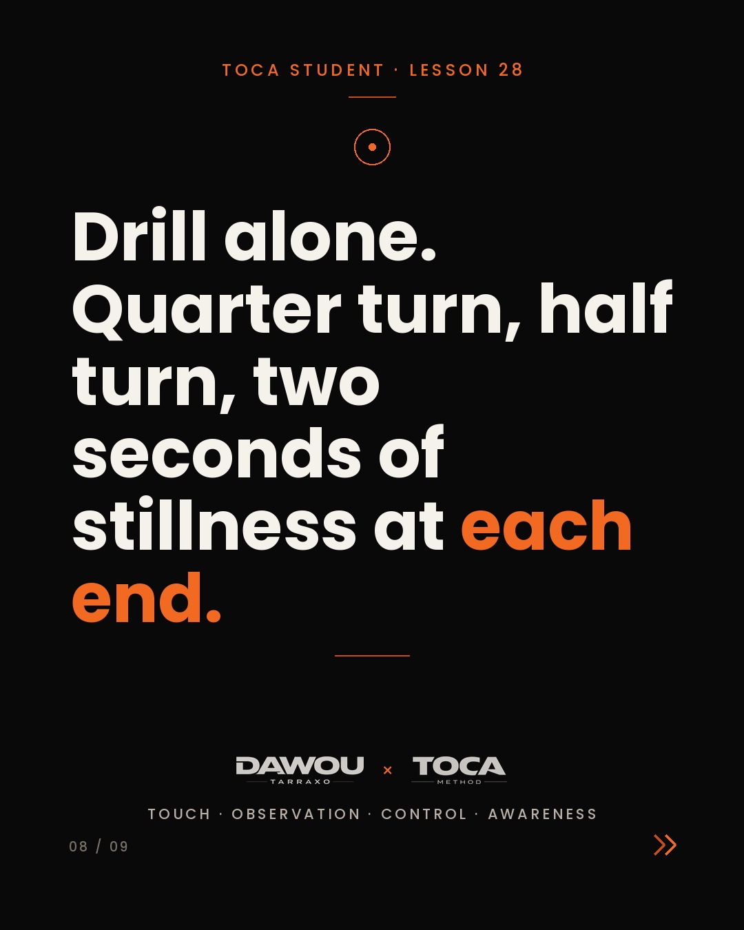How to turn in kizomba without losing your axis, slide 8 of 9
