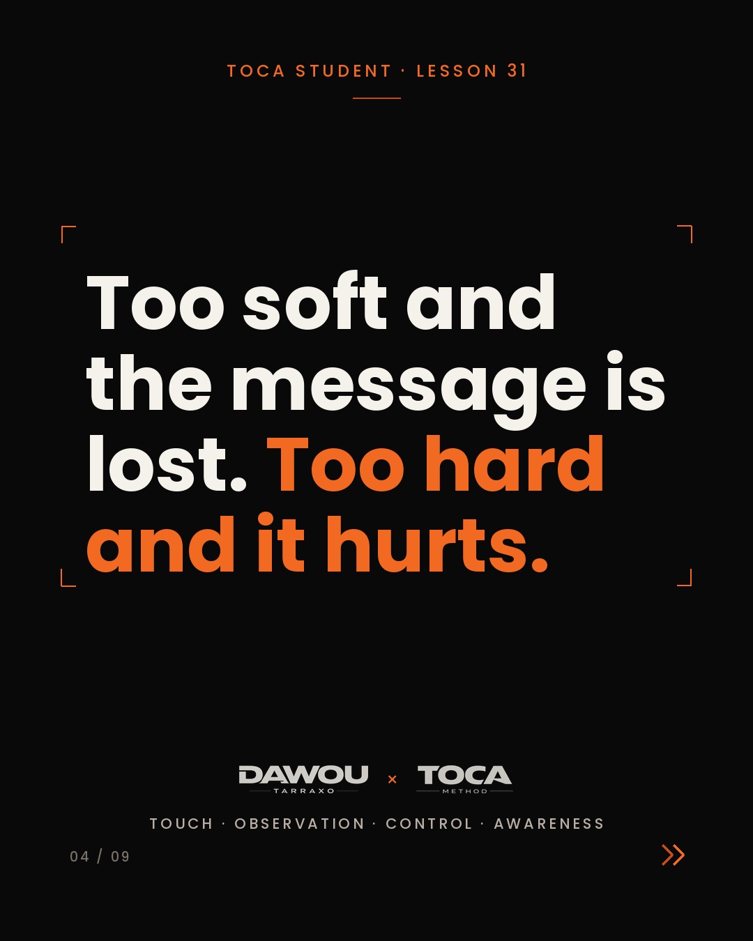 Every dance partner gives you a different amount of information, slide 4 of 9