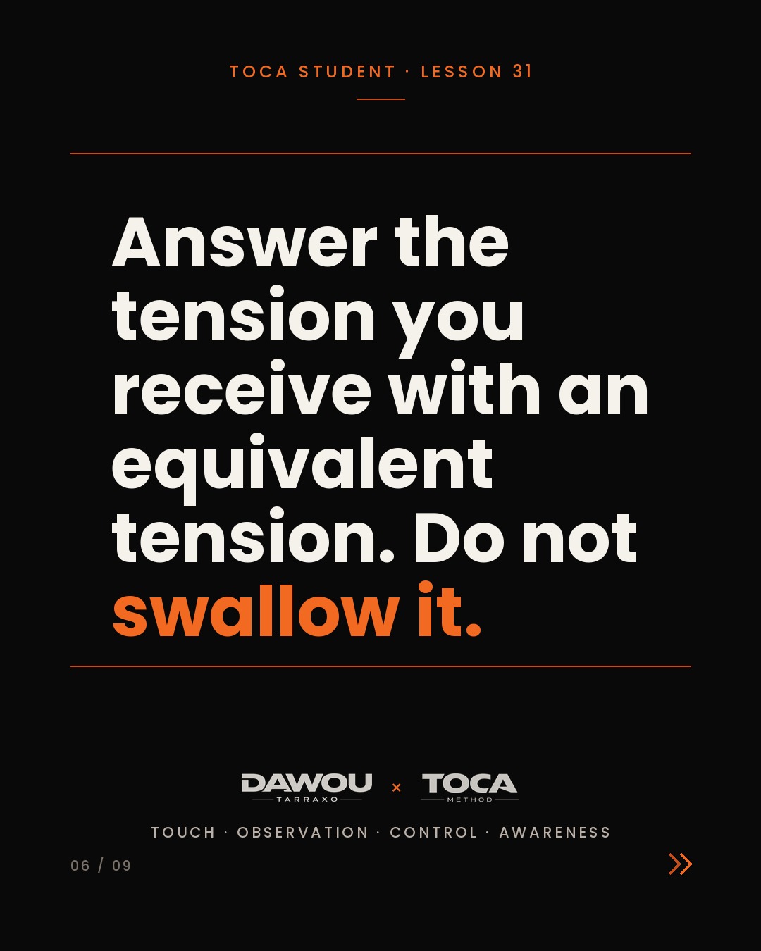 Every dance partner gives you a different amount of information, slide 6 of 9