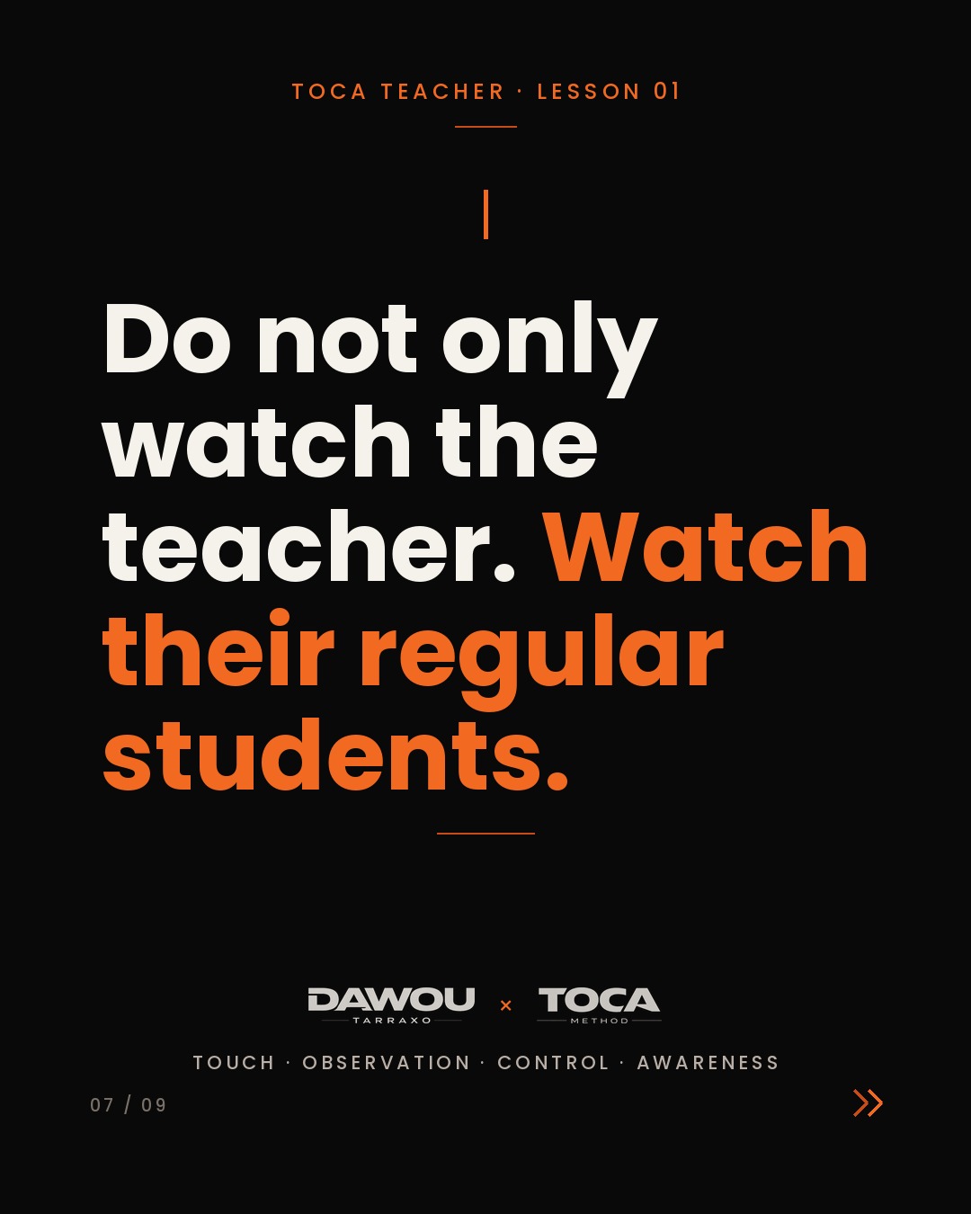 Being a great dancer does not make you a great dance teacher, slide 7 of 9
