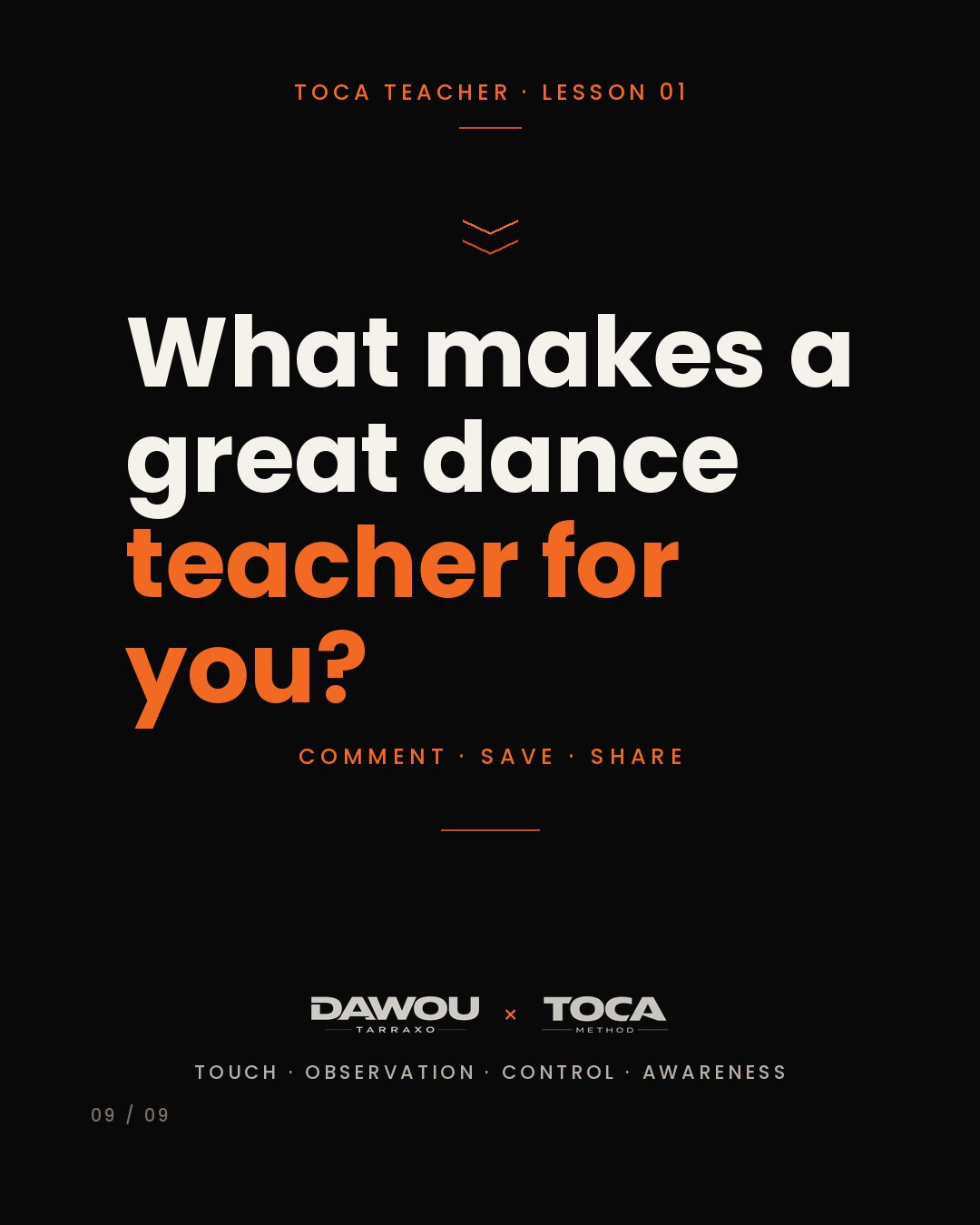 Being a great dancer does not make you a great dance teacher, slide 9 of 9