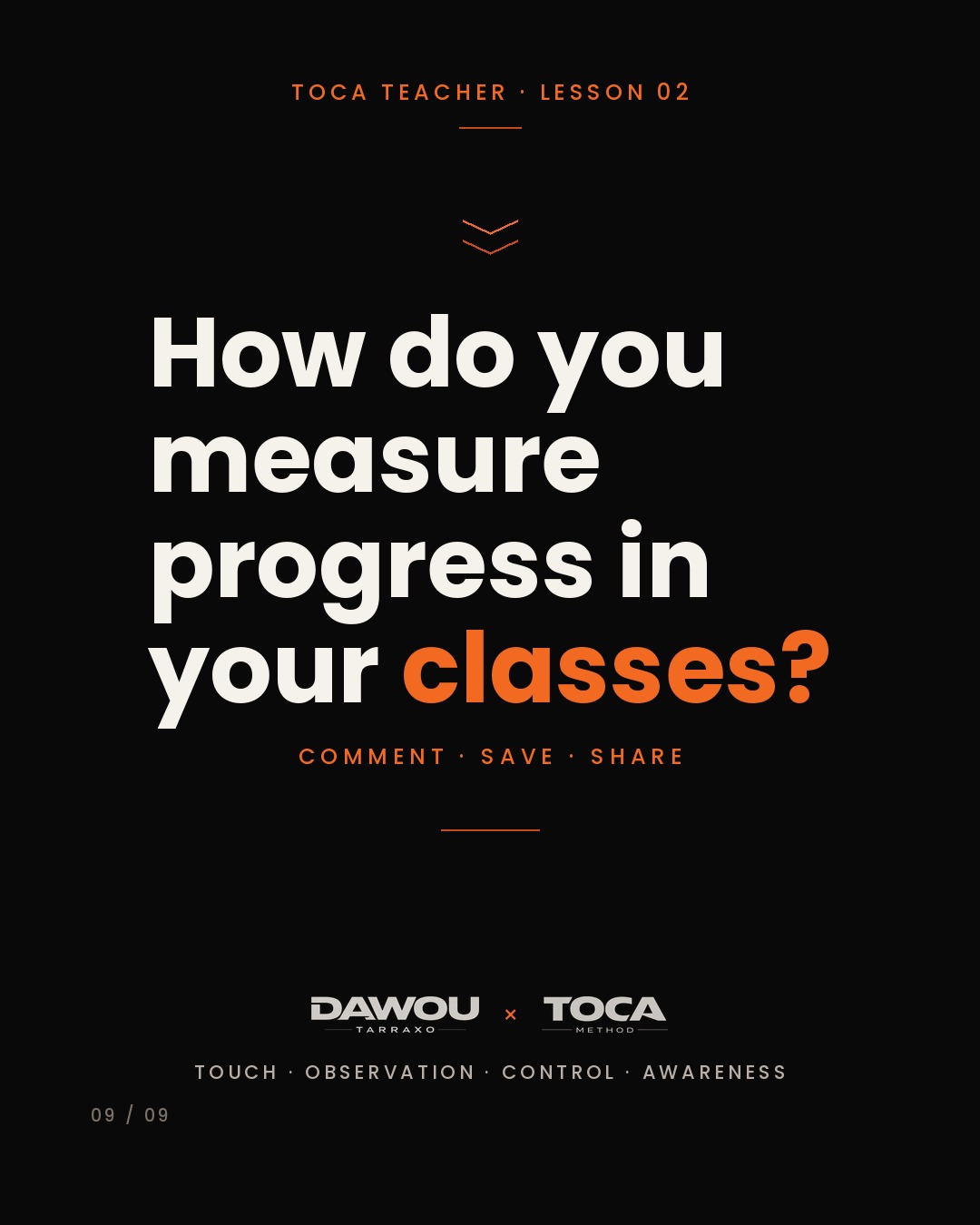 The only scoreboard that matters for a dance teacher is student progress, slide 9 of 9
