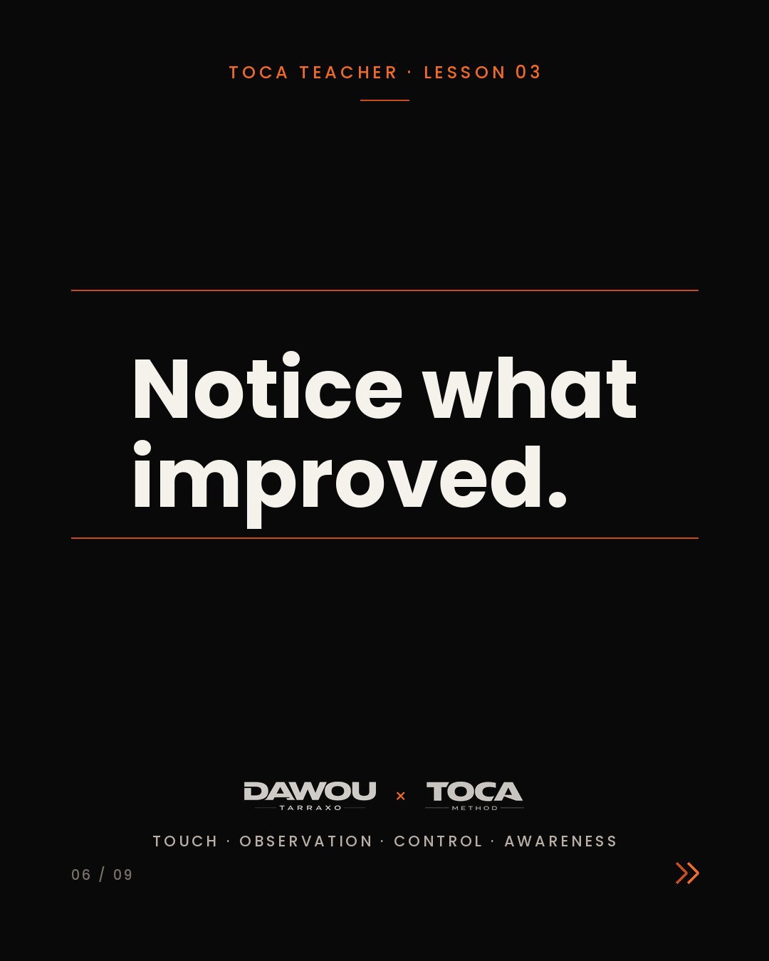 How to correct a dance student without crushing them, slide 6 of 9