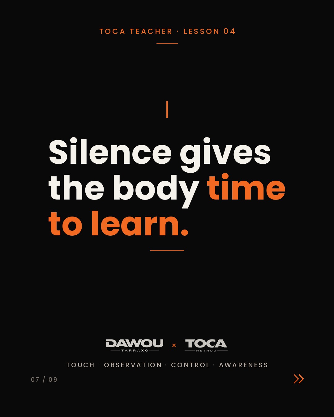 Talk less, teach more. Why explaining kills a dance class, slide 7 of 9