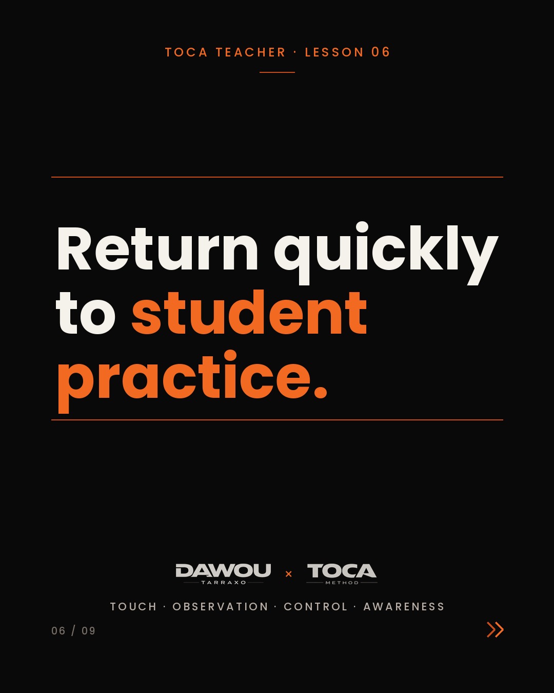 Demonstration is not teaching, slide 6 of 9