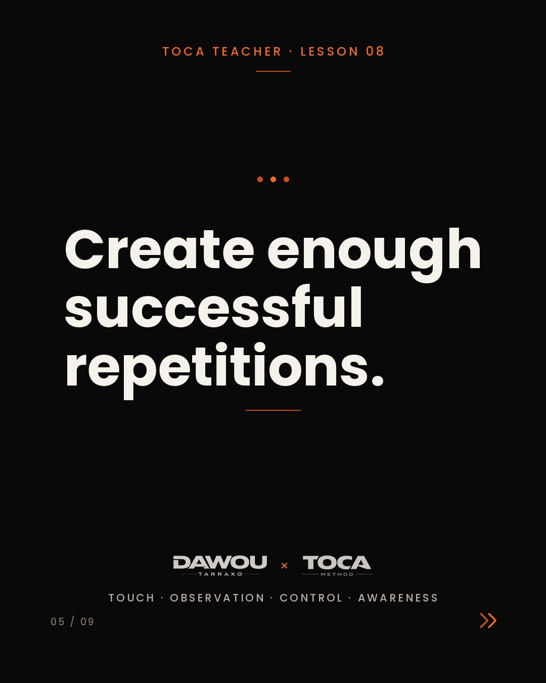 How to structure a dance class that actually creates progress, slide 5 of 9