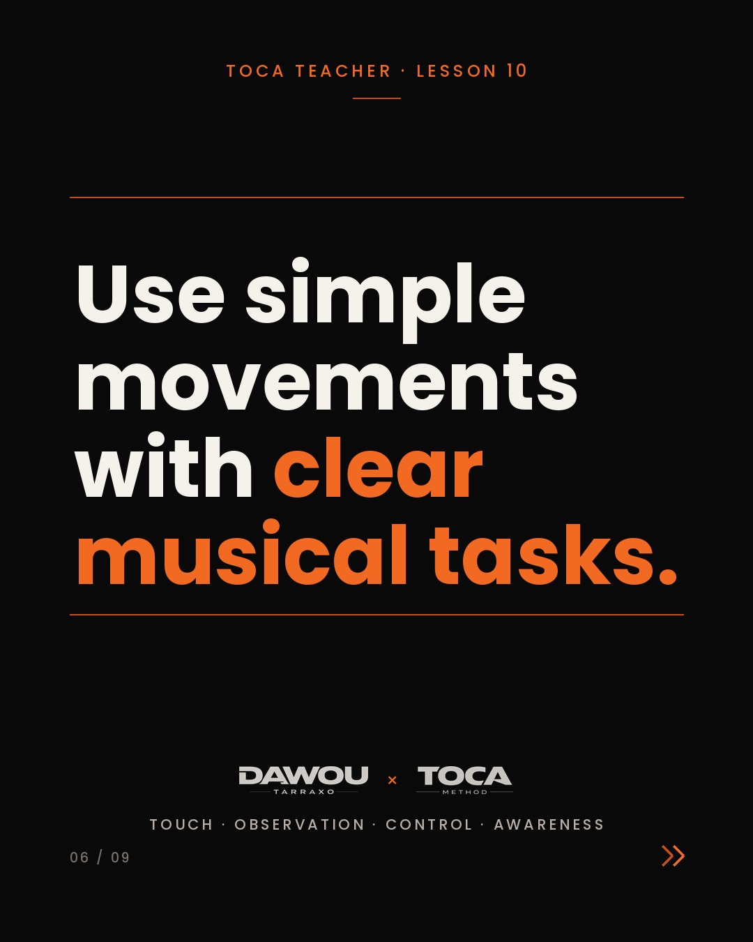 Teach musicality from the first dance class, not at the advanced level, slide 6 of 9