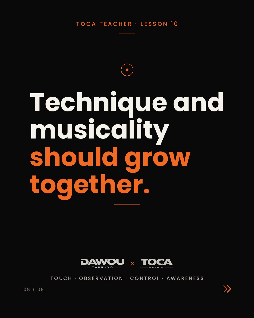 Teach musicality from the first dance class, not at the advanced level, slide 8 of 9