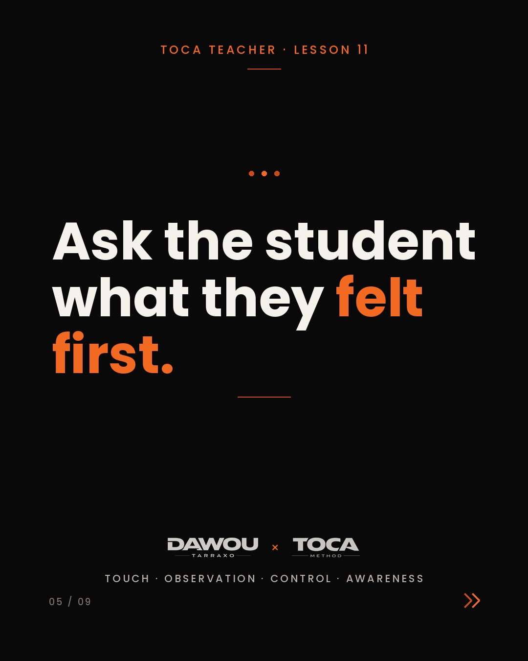 Build independent dancers, not students who need you, slide 5 of 9