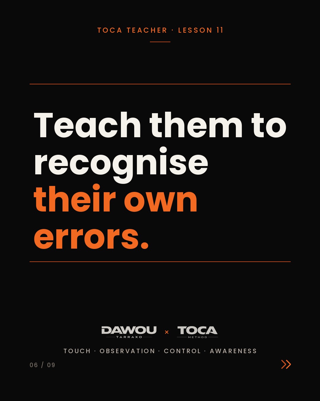 Build independent dancers, not students who need you, slide 6 of 9