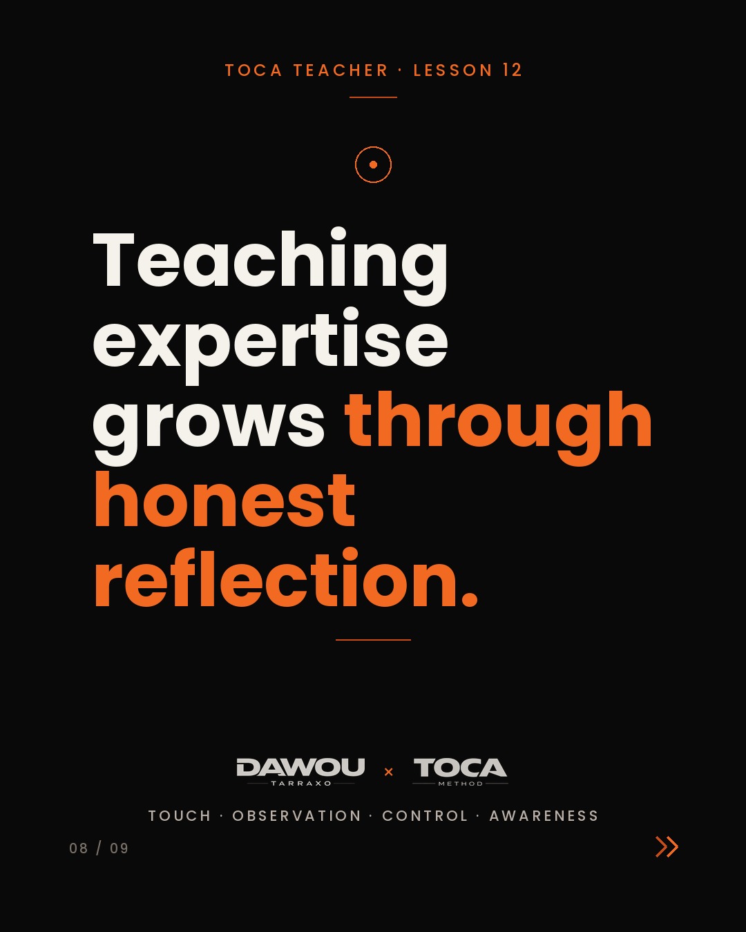 A dance teacher cannot be perfect, and does not need to be, slide 8 of 9