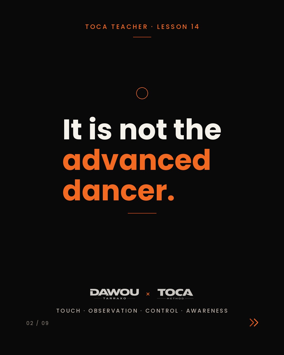 Which dance level is the hardest to teach?, slide 2 of 9