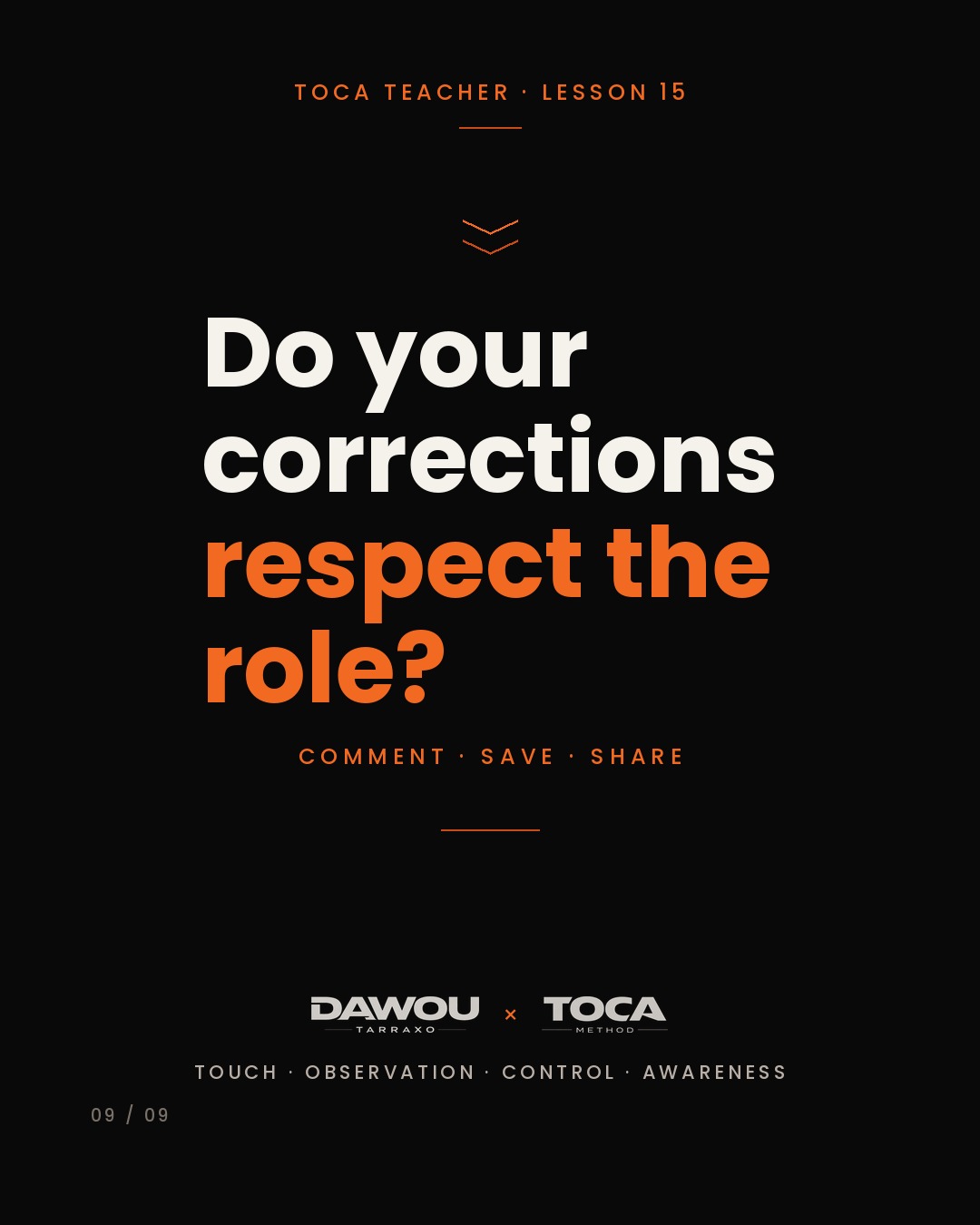 Teach the leader and the follower differently, slide 9 of 9