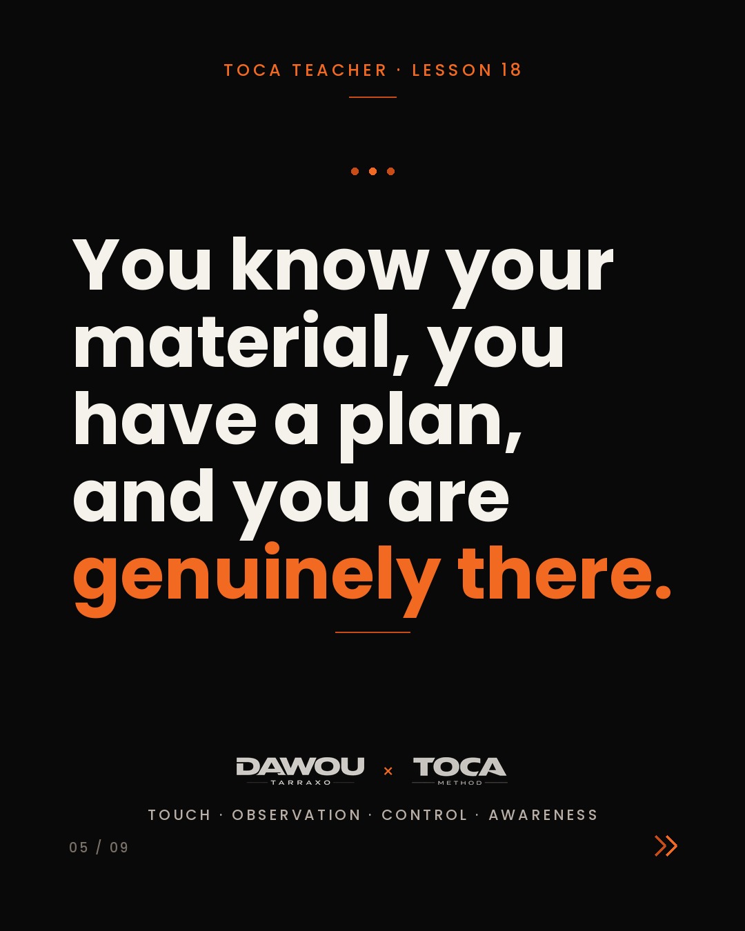 Your presence and your voice are teaching tools, slide 5 of 9