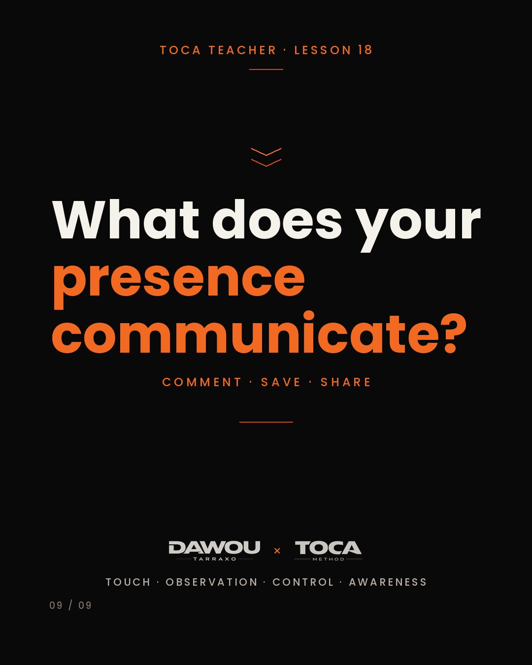 Your presence and your voice are teaching tools, slide 9 of 9