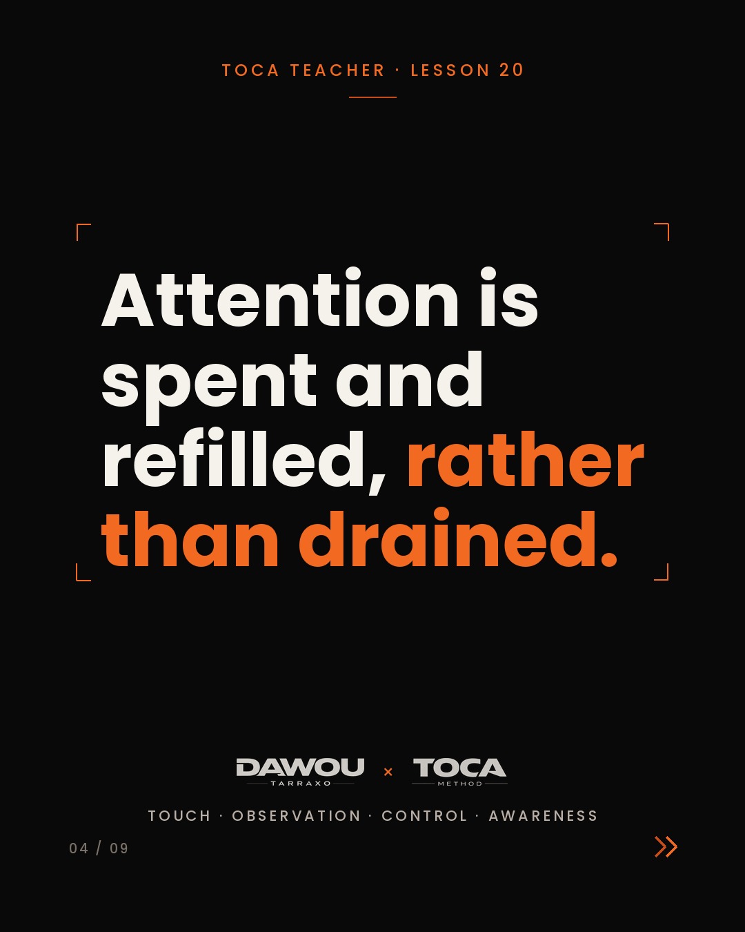 Energy and pacing in a dance class, slide 4 of 9