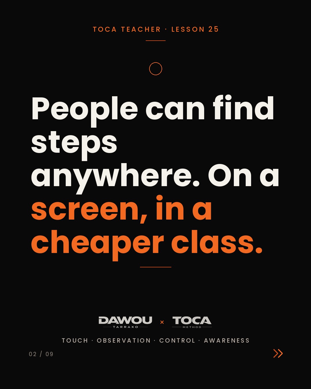Student retention is built inside the dance class, slide 2 of 9