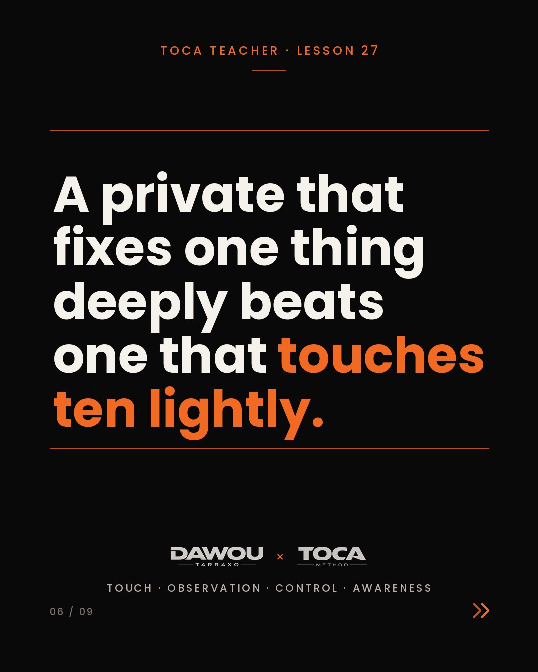 A private dance lesson is not a small group class, slide 6 of 9