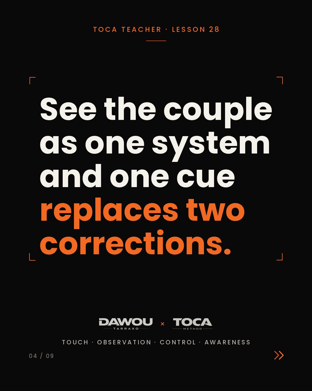 Teaching a couple to dance is not teaching two students, slide 4 of 9
