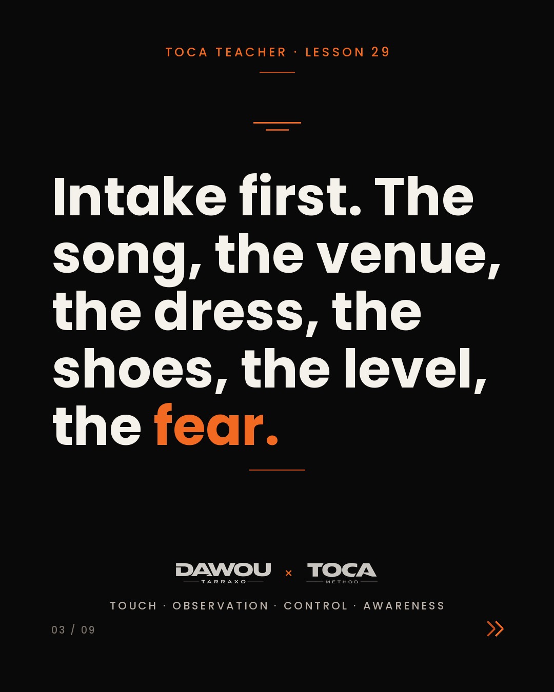 Teaching a wedding first dance. Your real job is their confidence, slide 3 of 9