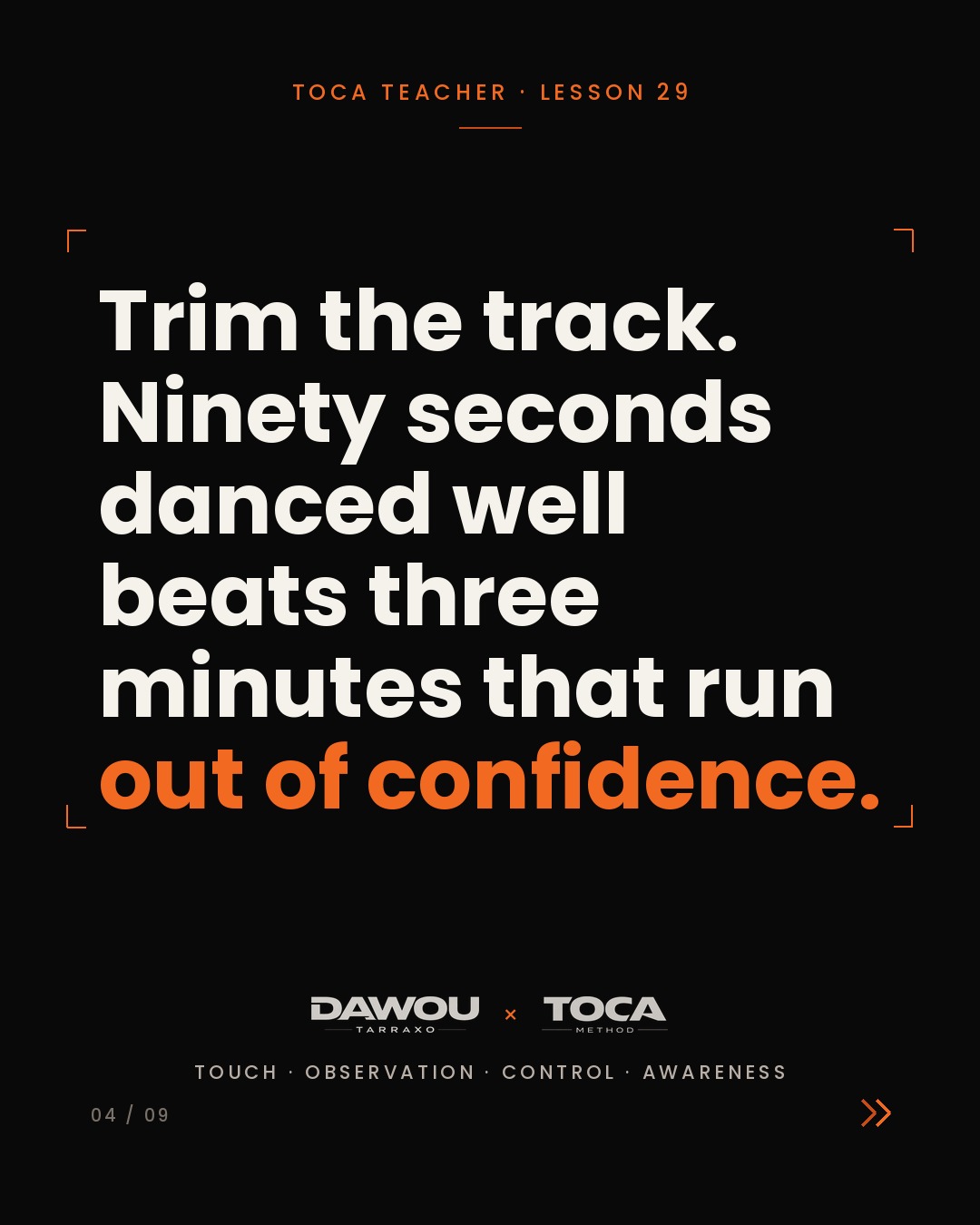 Teaching a wedding first dance. Your real job is their confidence, slide 4 of 9
