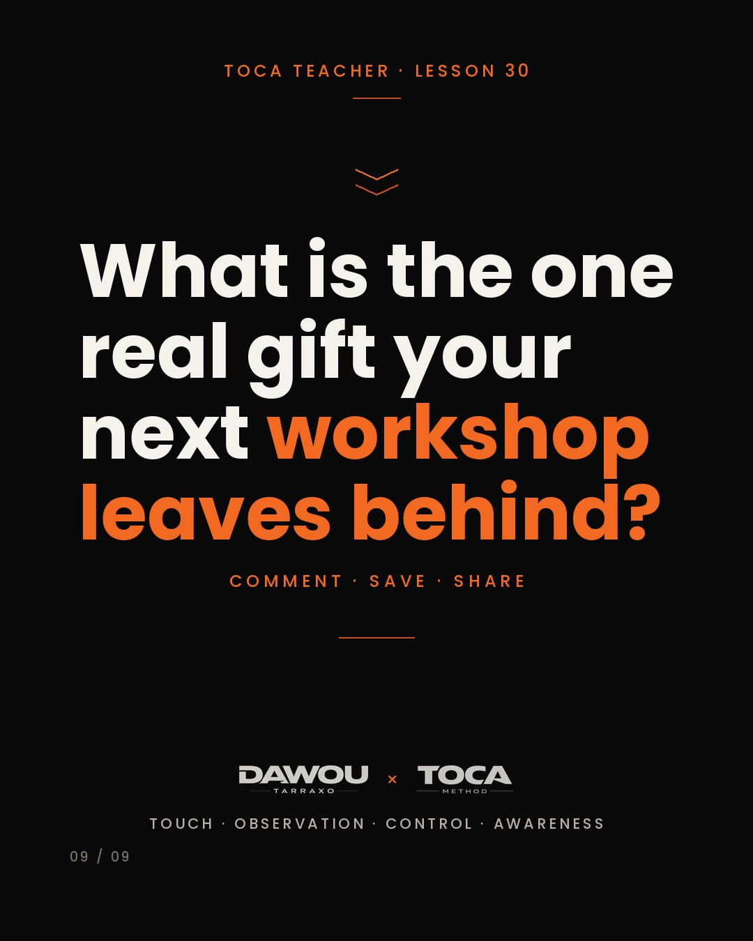 A dance festival workshop is a shop window, not a syllabus, slide 9 of 9
