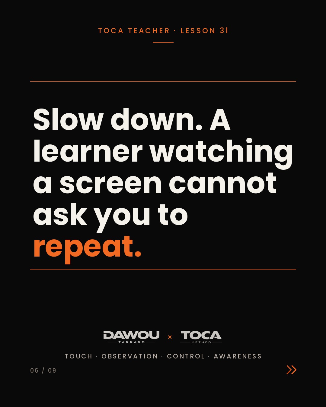 Teaching dance online takes away your two strongest tools, slide 6 of 9