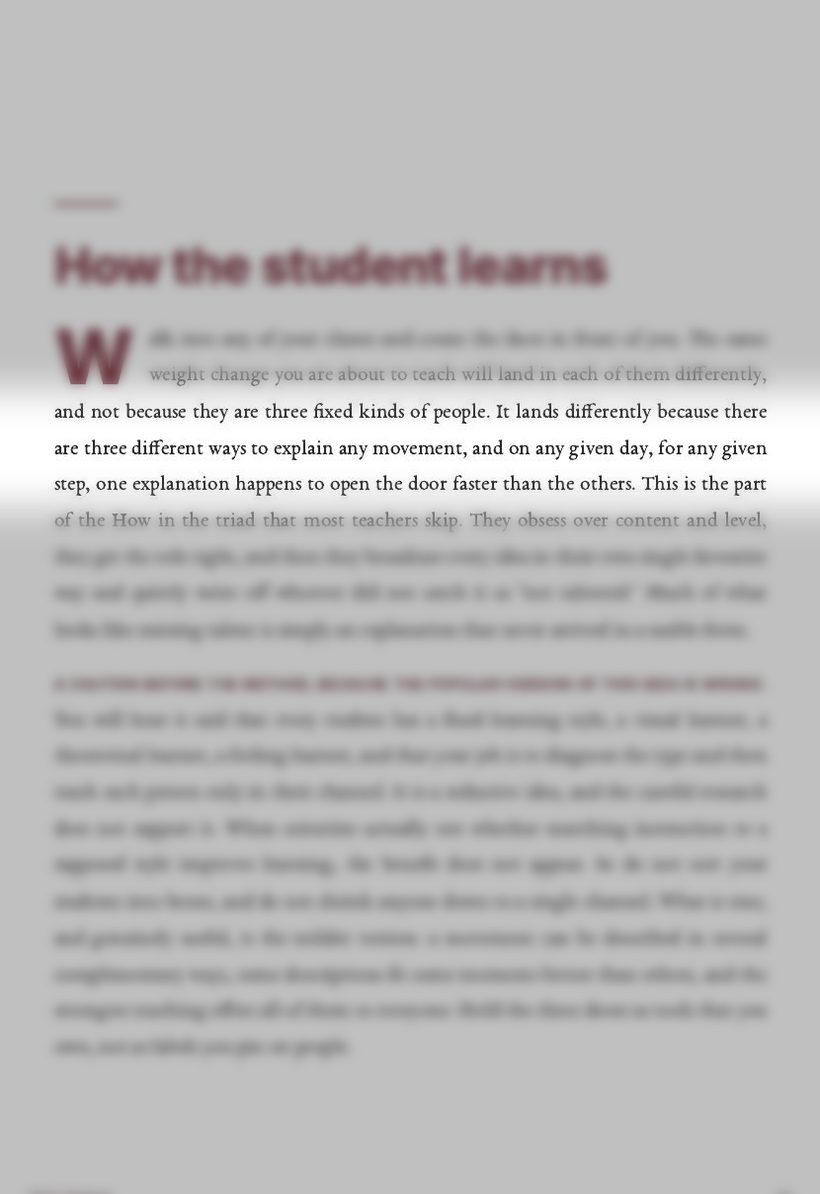 Page 50 of The teacher's guide by Dawou Tarraxo, the TOCA Method page this lesson comes from