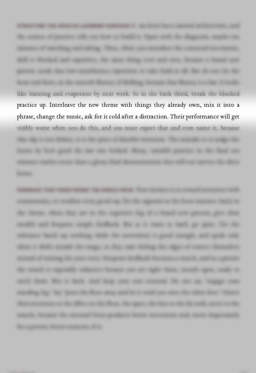 Page 220 of The teacher's guide by Dawou Tarraxo, the TOCA Method page this lesson comes from